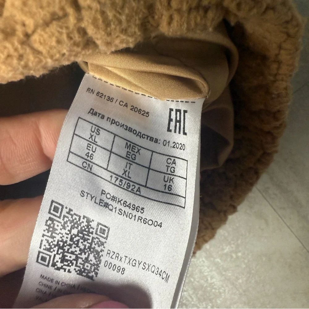 Guess Sherpa jacket teddy jacket bomber jacket - Picture 8 of 9